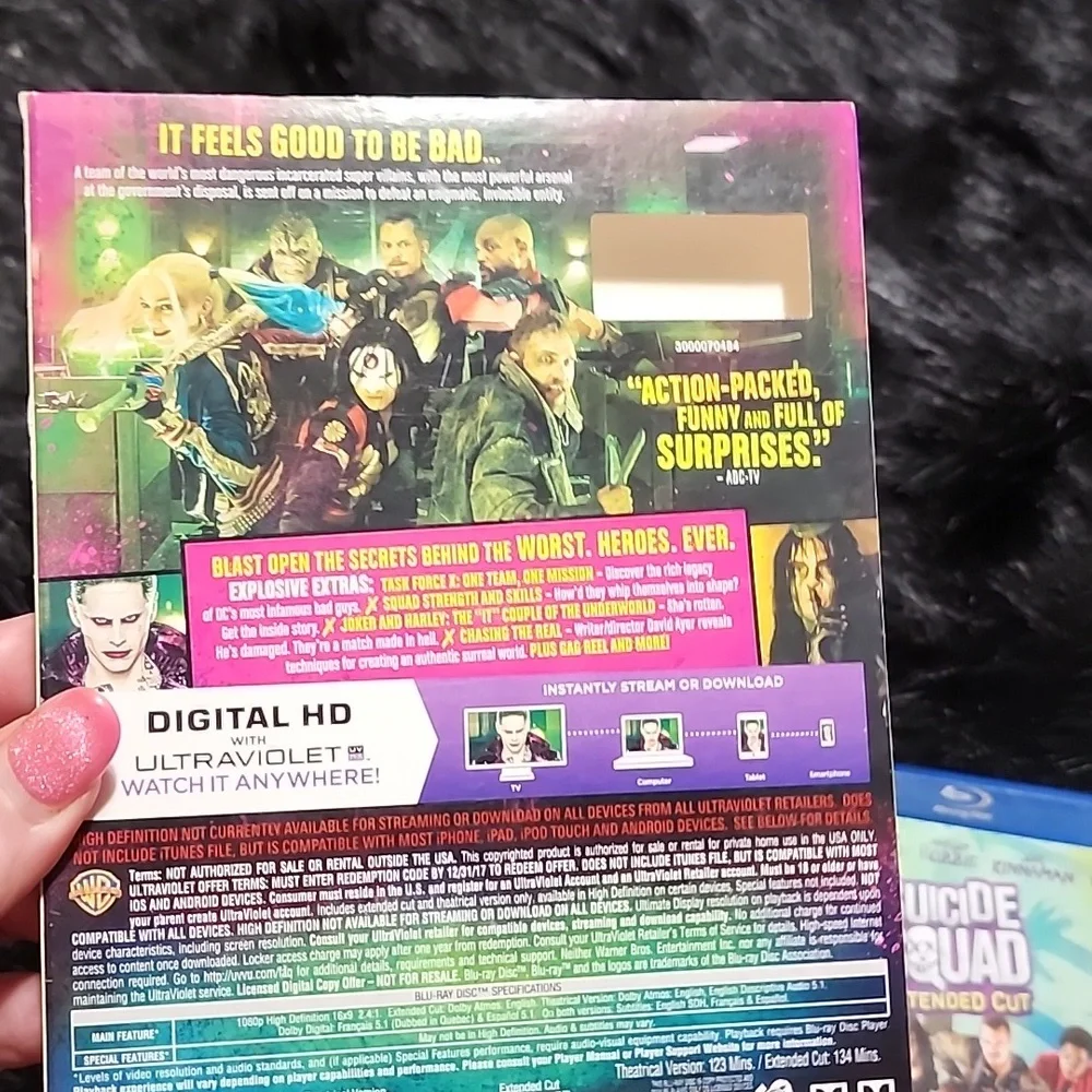 Suicide Squad Extended Cut Blu-ray. PG-13.  3-DVD SET - Picture 4 of 11